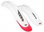 Комплект крил 16 SIMPLA KIDO SDS CHOPPER, з бризговиками, біло-червоні