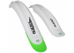 Комплект крил 20 SIMPLA KIDO SDS CHOPPER, з бризговиками білі з зеленими гумовими